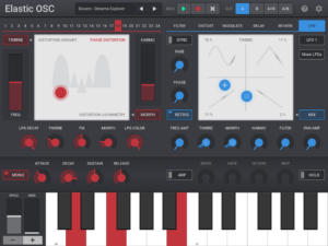 LFO Section: 4 LFOs with unique LFO mixer.