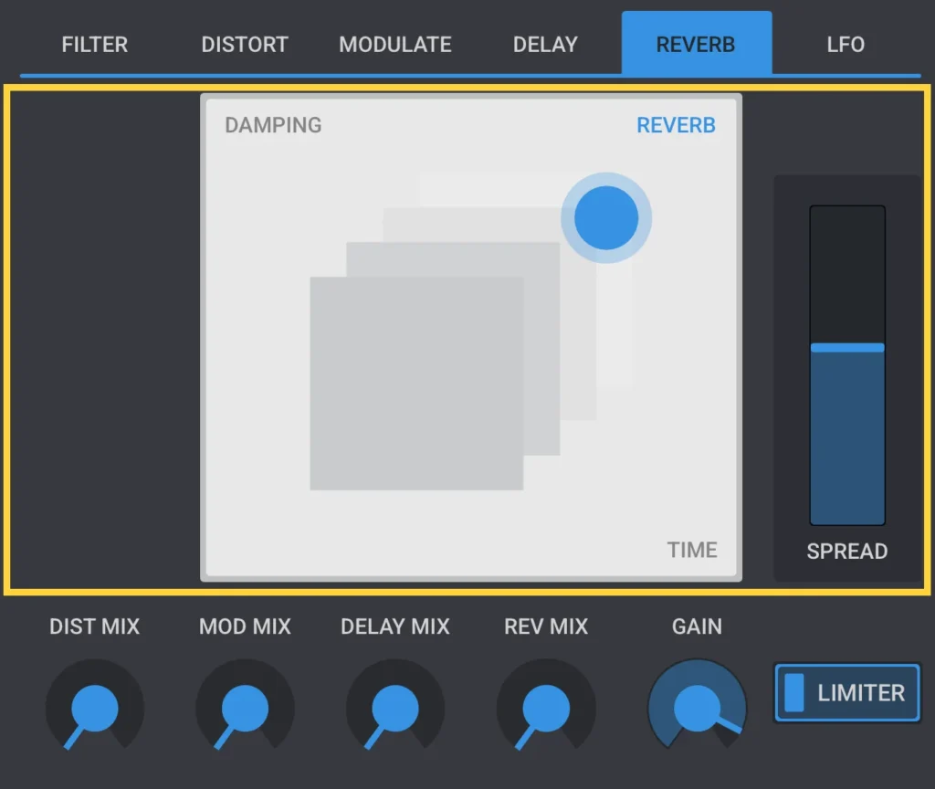 Elastic OSC reverb