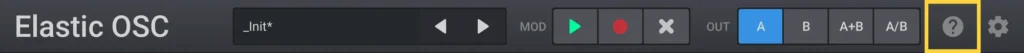 Elastic OSC help button