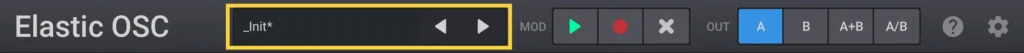 Elastic OSC preset selector