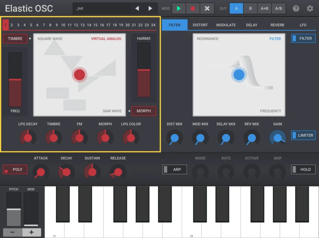Elastic OSC oscillator