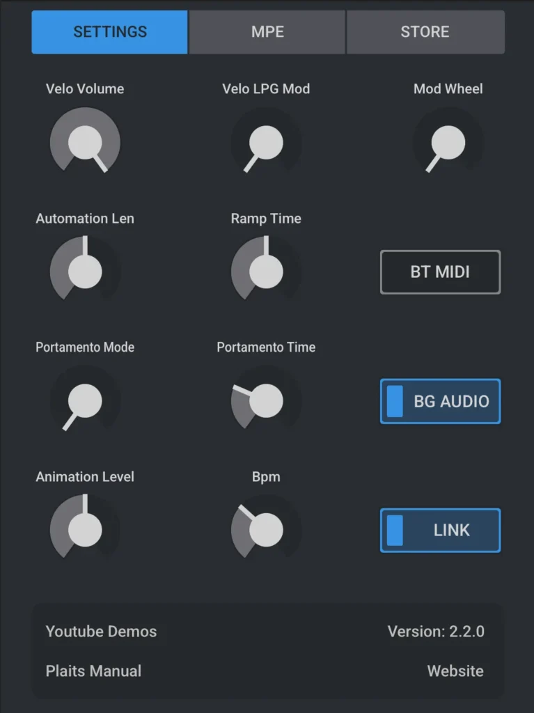 Elastic OSC general settings